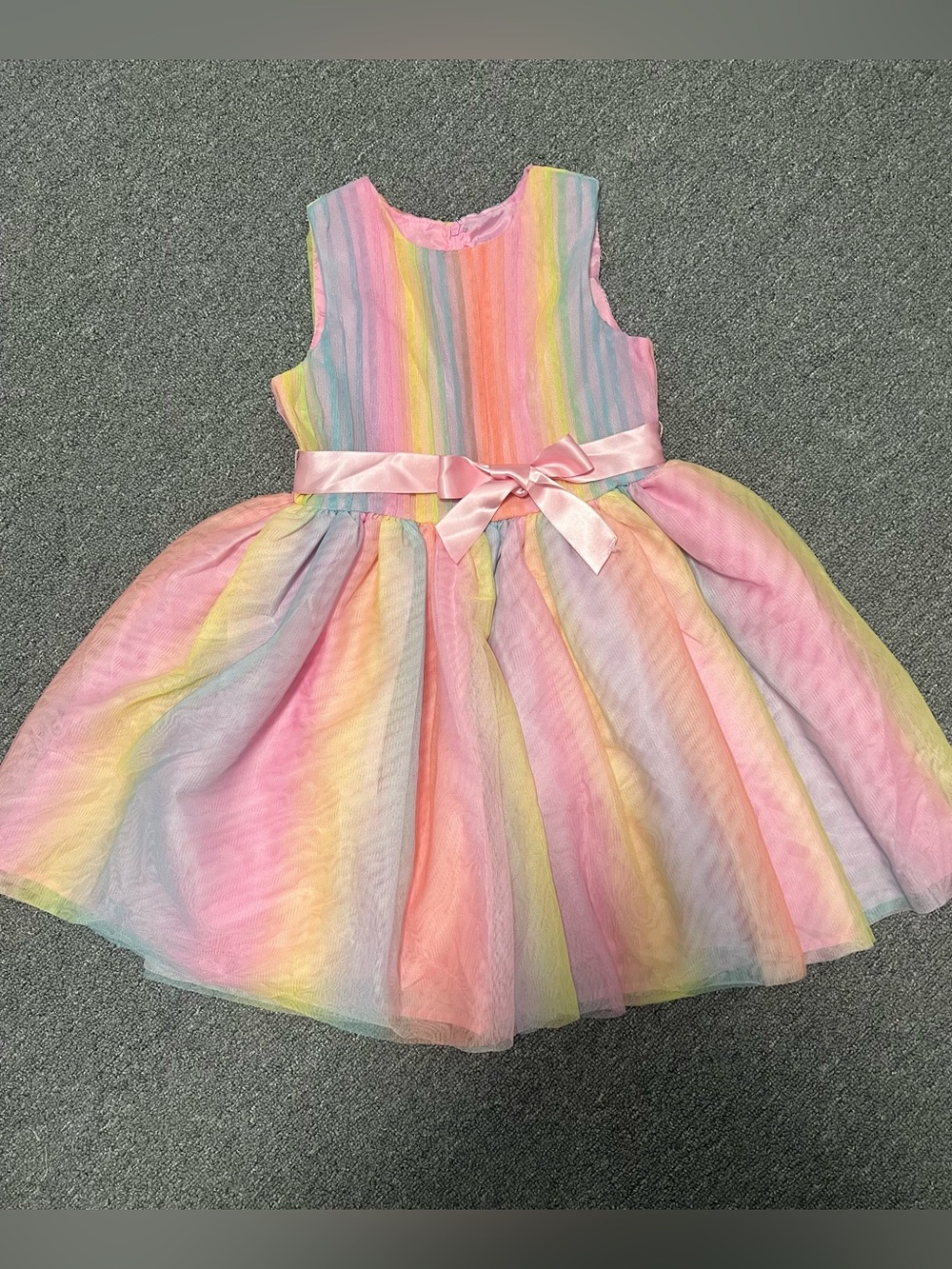 George Girl Soft Pink Rainbow Dress